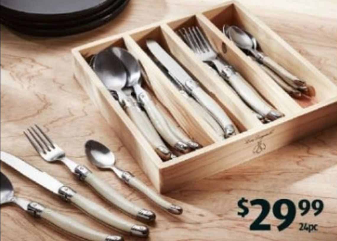 aldi 24 piece cutlery set