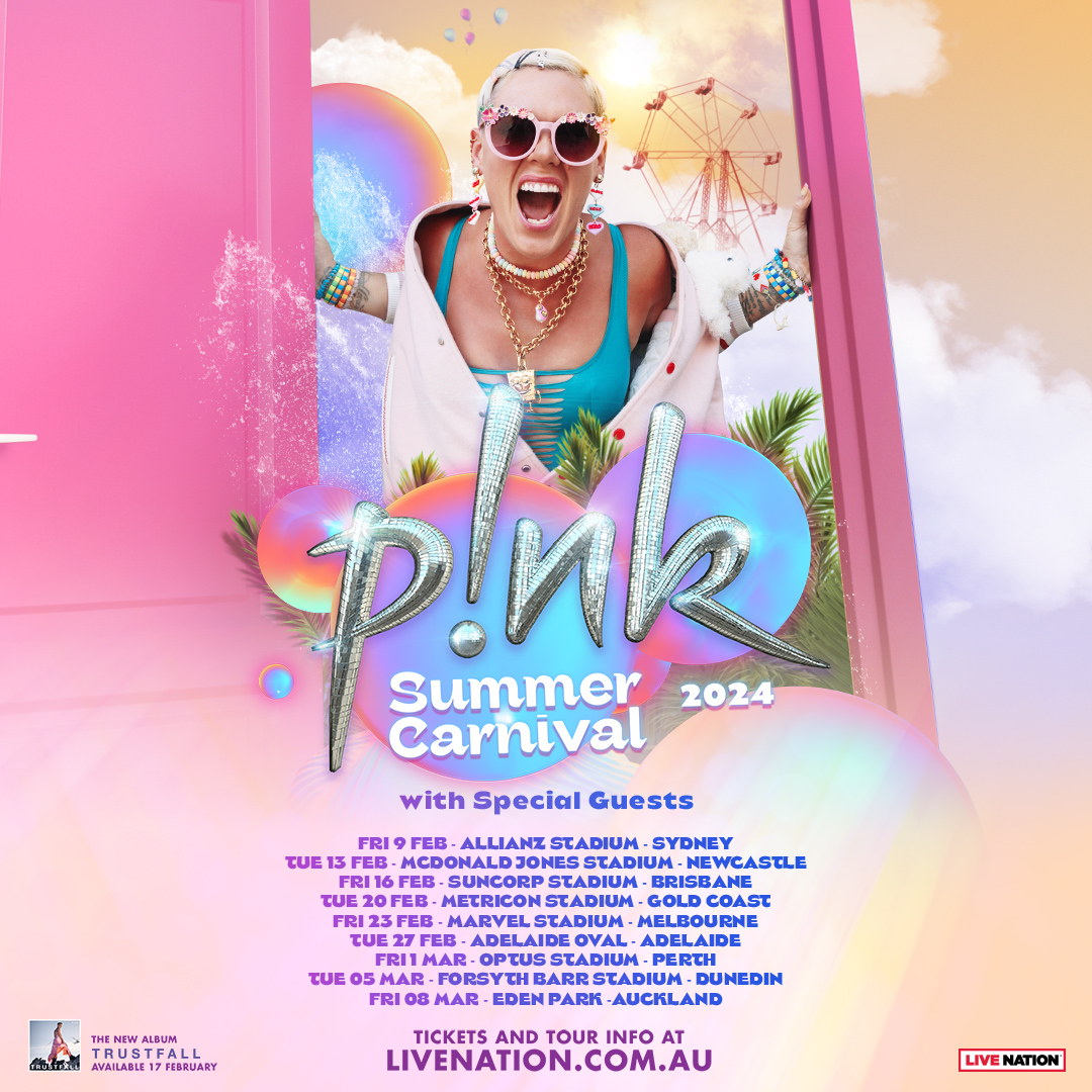 pink summer carnival tour setlist 2024